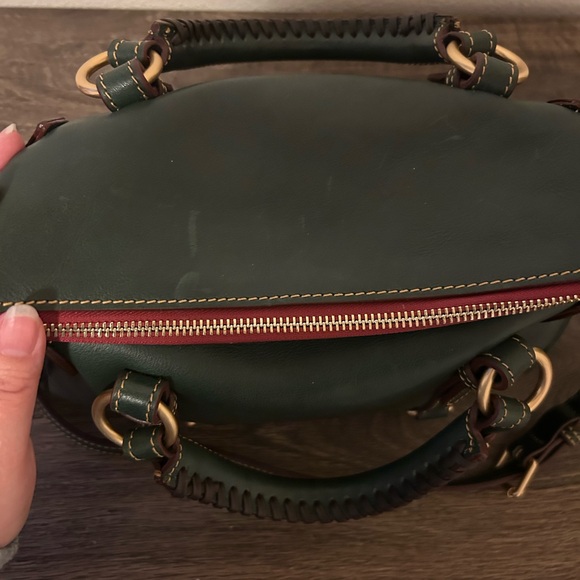 Dooney & Bourke Green Florentine Leather Mini Satchel - Picture 9 of 13
